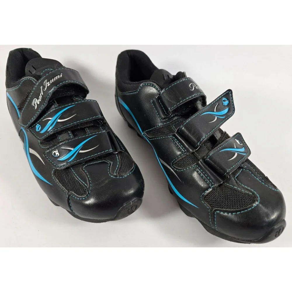 Pearl Izumi Women’s All-Road II Cycling Shoes – EUR 42 – Black/Blue - Durable
